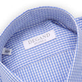 Shirt - Vichy Print Cotton Single Cuff