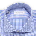 Shirt - Vichy Print Cotton Single Cuff