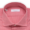 Shirt - Vichy Print Cotton Single Cuff