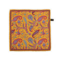 Pocket Square - Double-Face Flowers & Paisley Flower Printed Silk