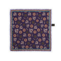 Pocket Square - Double-Face Mosaic Indian Elephants & Paisley Printed Silk