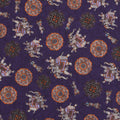 Pocket Square - Double-Face Mosaic Indian Elephants & Paisley Printed Silk