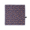 Pocket Square - Double-Face Mosaic Indian Elephants & Paisley Printed Silk