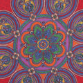 Pocket Square - Double-Face Circled Flowers & Fantasy Printed Silk