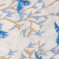Scarf - Parrots Printed Cotton & Silk