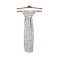 Scarf - Elephants, Flowers Printed Cotton & Silk