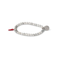 Bracelet Ladybird 9 K Grey Gold And Bicolour Diamonds On Coloured Cord