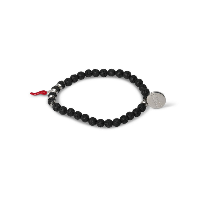Bracelet Ladybird 9 K Grey Gold And Bicolour Diamonds On Coloured Cord