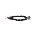 Bracelet Ladybird 9 K Grey Gold And Bicolour Diamonds On Coloured Cord
