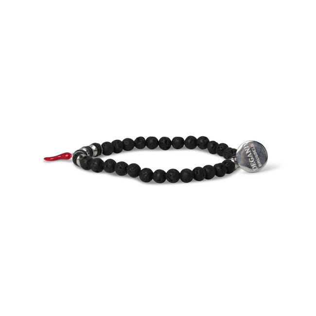 Bracelet Ladybird 9 K Grey Gold And Bicolour Diamonds On Coloured Cord