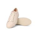 Sneakers - MONTANA Grained Leather & Rubber Soles Lace-Ups