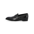 Loafers - JAMES Calf Leather & Leather Soles Apron + Saddle Strap