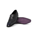 Loafers - JAMES Calf Leather & Leather Soles Apron + Saddle Strap