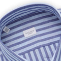 Shirt - Striped Cotton & Linen Single Cuff