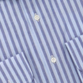 Shirt - Striped Cotton & Linen Single Cuff