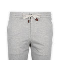 Pants - CARACCIOLO Jersey Cotton, Silk & Polyamide Elastic Waistband + Zip