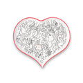 Vide-Poche - Kamasutra Drawings "Je t'interdis de m'oublier" Heart Shaped