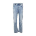 Jeans - BARD Cotton & Lyocell Stretch Suede Turquoise Patch