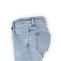 Jeans - BARD Cotton & Lyocell Stretch Suede Turquoise Patch