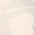Bermuda Shorts - NICOLAS Cotton Stretch Off White Patch