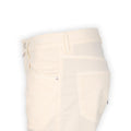Bermuda Shorts - NICOLAS Cotton Stretch Off White Patch