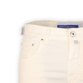 Bermuda Shorts - NICOLAS Cotton Stretch Off White Patch