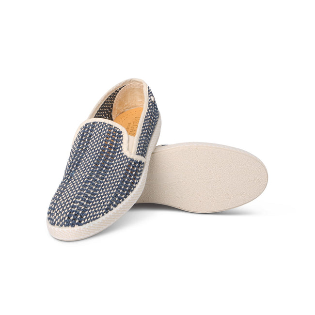 Espadrilles - Degand Brussels Special Edition JEAN TRESSE Woven Denim & Gum Soles
