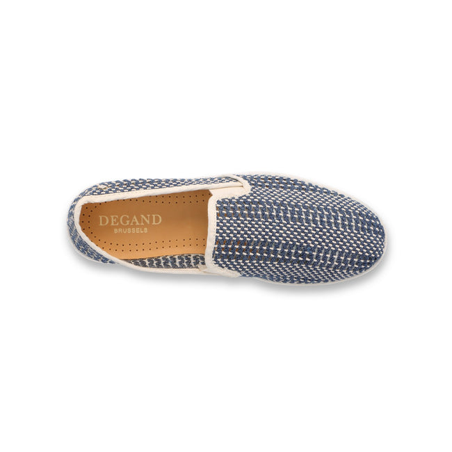 Espadrilles - Degand Brussels Special Edition JEAN TRESSE Woven Denim & Gum Soles