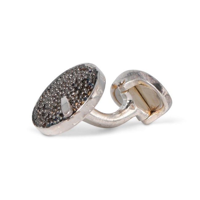 Cufflinks - Caviar Box From Wiltons Restaurant Sterling Silver