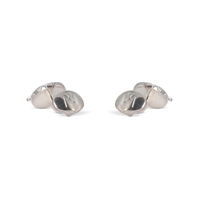 Cufflinks - Caviar Box From Wiltons Restaurant Sterling Silver