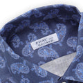 Shirt - CANNES Paisley Pattern Linen Single Cuff