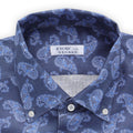 Shirt - CANNES Paisley Pattern Linen Single Cuff