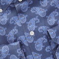 Shirt - CANNES Paisley Pattern Linen Single Cuff