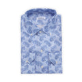 Shirt - CANNES Paisley Pattern Linen Single Cuff