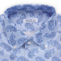 Shirt - CANNES Paisley Pattern Linen Single Cuff