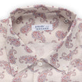 Shirt - CANNES Paisley Pattern Linen Single Cuff