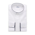 Shirt - MONTECARLO Cotton & Linen Single Cuff + Piping-10011013