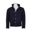 Cardigan - Wool & Polyamide Lining Buttoned + Mock Neck