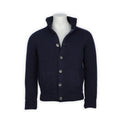 Cardigan - Wool & Polyamide Lining Buttoned + Mock Neck
