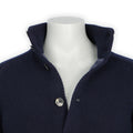 Cardigan - Wool & Polyamide Lining Buttoned + Mock Neck