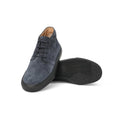 Chukka Boots - Desert Suede & Rubber Soles With Contrast Trim Lace-Ups