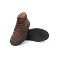 Chukka Boots - Desert Suede & Rubber Soles With Contrast Trim Lace-Ups
