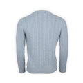 Cable Knit Sweater - LUIS Cashmere Crew Neck