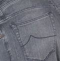 Jeans - BARD Jersey Cotton Stretch Leather Beige Patch
