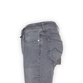 Jeans - BARD Jersey Cotton Stretch Leather Beige Patch