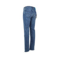 Jeans - NICK Cotton & Lyocell Stretch Suede Turquoise Patch