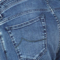 Jeans - NICK Cotton & Lyocell Stretch Suede Turquoise Patch