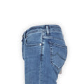 Jeans - NICK Cotton & Lyocell Stretch Suede Turquoise Patch