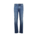 Jeans - BARD Cotton & Lyocell Stretch Suede Turquoise Patch