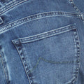 Jeans - BARD Cotton & Lyocell Stretch Suede Turquoise Patch